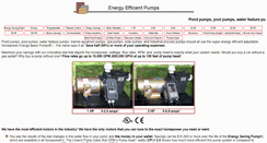 Desktop Screenshot of energysavingpumps.com